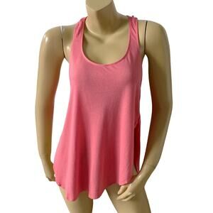 Express Pink Racerback Side Slit Sleeveless Tank Top Women's Size XS